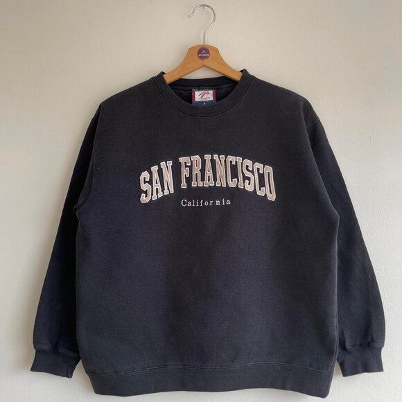 Women's Black Sweatshirt - Picture 1 of 4